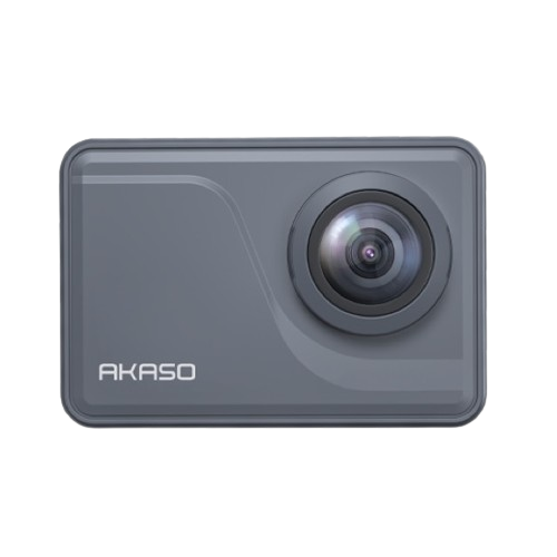 The AKASO V50 Pro action camera combines quality and affordability, featuring a front-facing lens and a simple, elegant interface for the cost-conscious adventurer.
