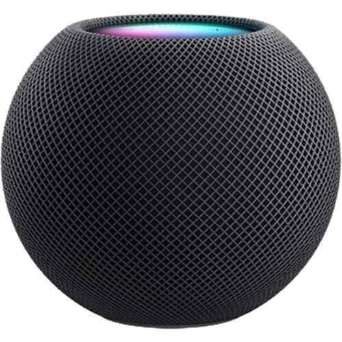 Discover the Apple HomePod Mini in sleek black, a top contender for the speaker, with its rich sound and smart features that complement any room.