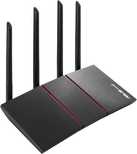 The ASUS RT-AX55 router offers the best of both worlds as the Asus router for those who seek a balance between price and performance with the latest Wi-Fi 6 technology.