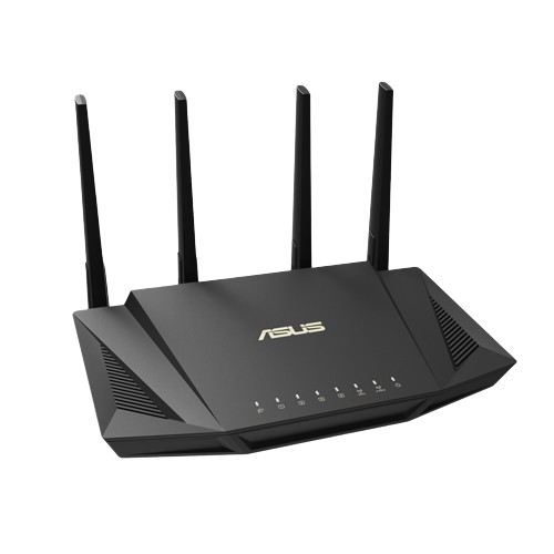 Experience next-gen Wi-Fi speeds with the ASUS RT-AX58U, the Asus router designed to handle multiple devices while providing extensive range and reliability.
