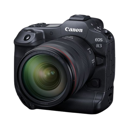 Discover the Canon EOS R3, the professional camera for those who demand speed and precision. With its advanced autofocus system and high-speed shooting capabilities, it's a perfect match for sports and wildlife photography.