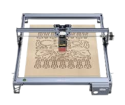 The Creality Falcon2 40W laser engraver demonstrates intricate engraving, a top contender for the engraver in its class.