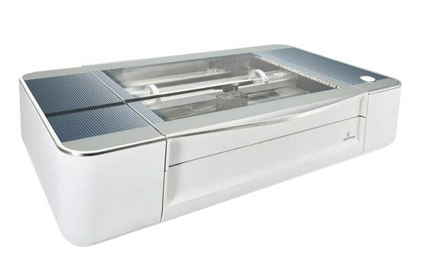 Glowforge Pro, an elite model among the engravers, with a closed lid design for safety and precision.