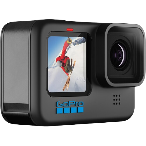With a front-facing display, the GoPro Hero 10 Black offers convenience for vloggers and self-shooters, ranking it among the GoPros for content creators.