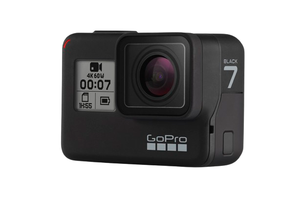 GoPro Hero 7 Black, renowned for its smooth stabilization, is considered one of the GoPros for action-packed adventures and high-motion sports.