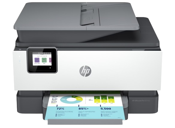 HP OfficeJet Pro 9015e, known as the fastest printer in its class, with advanced features for efficient office management.