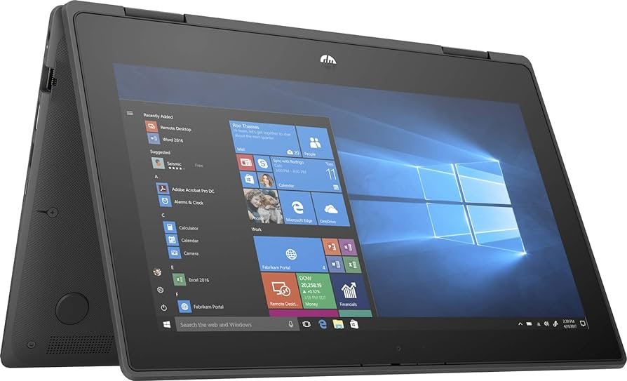 HP ProBook x360 11 G1 EE Notebook, a convertible laptop with a durable chassis and touchscreen display, tailored for education and enterprise.