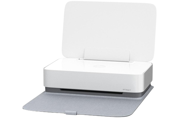 HP Tango, an innovative smart home printer with a minimalist white design and a gray linen-textured cover, is perfect for students looking for a combination of style and performance in printing.