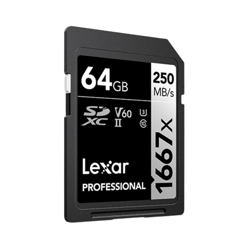 With a 128 GB capacity and fast transfer speeds, the Lexar Professional 1667x SDXC UHS-II is a leading choice for SD card.