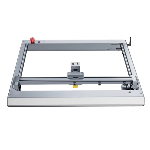 Ortur LM3, one of the engravers, showcasing its sleek design and precision engraving capabilities on a wooden surface.