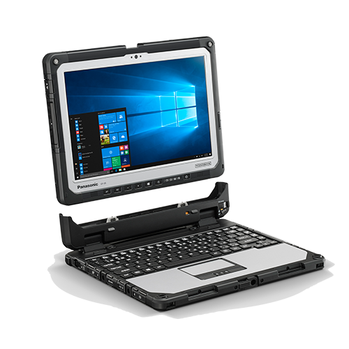 Panasonic Toughbook CF-33, a highly versatile rugged laptop with a detachable keyboard, designed to perform in the most challenging environments.