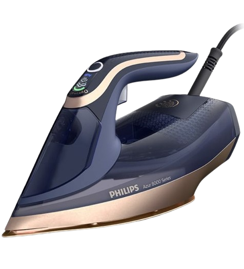 Achieve professional-level garment care with the Philips Azur 8000 Series Steam Iron, which combines powerful steam output with a durable, scratch-resistant soleplate.