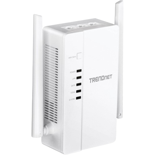 Known for its unique combination of powerline networking and Wi-Fi extension, the TRENDnet 1200 AV2 is a versatile contender for the Wi-Fi extender.