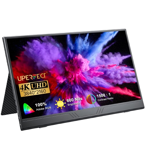 The UPERFECT True4K portable monitor delivers a stunning 4K UHD display with vibrant colors and sharp details, making it an excellent choice for professionals looking for the monitor that combines portability with high performance.