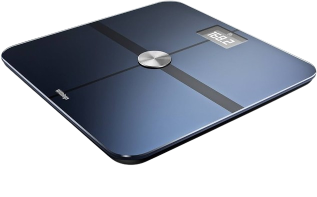 Achieve your health goals with the Withings Body+ Smart Scale, which delivers full body composition data on a sophisticated dark blue platform.
