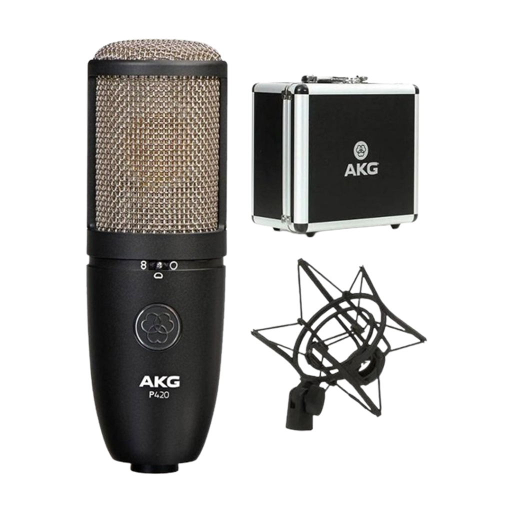 With its dual-capsule design, the AKG P420 is touted as a microphone for capturing vocals and acoustic instruments with true-to-life clarity.