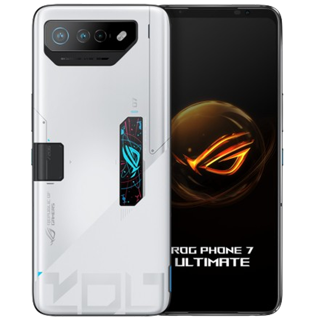 Image of the ASUS ROG Phone 7 Ultimate, showcasing its advanced gaming features and sleek design, making it one of the gaming phones of 2024.