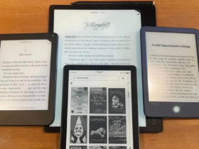 This image captures a collection of the best e-readers for PDF books, showcasing their diverse screen sizes and interfaces, each providing a unique reading experience tailored to book lovers' preferences.