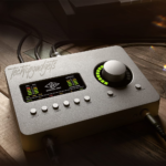 The Universal Audio Apollo Twin Thunderbolt interface shines in a studio setup, offering unmatched audio fidelity and processing power, truly a top contender for the best Thunderbolt audio interface.