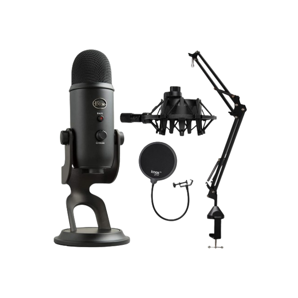 The iconic Blue Yeti microphone, recognized for its exceptional audio capture and versatility, stands out as a staple in the market for high-quality microphones.