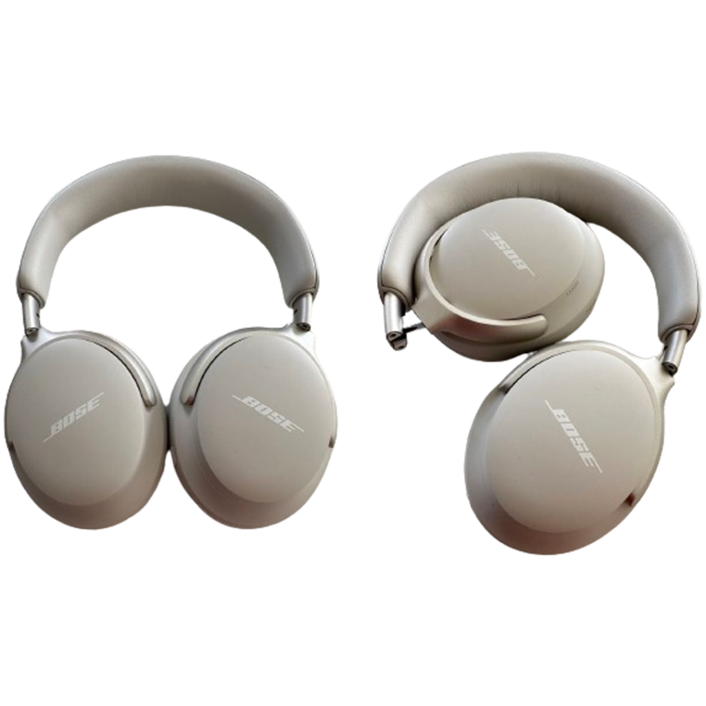 Bose QuietComfort Ultra headphones alongside their carrying case, representing the legacy of Bose in delivering top-notch audio performance.
