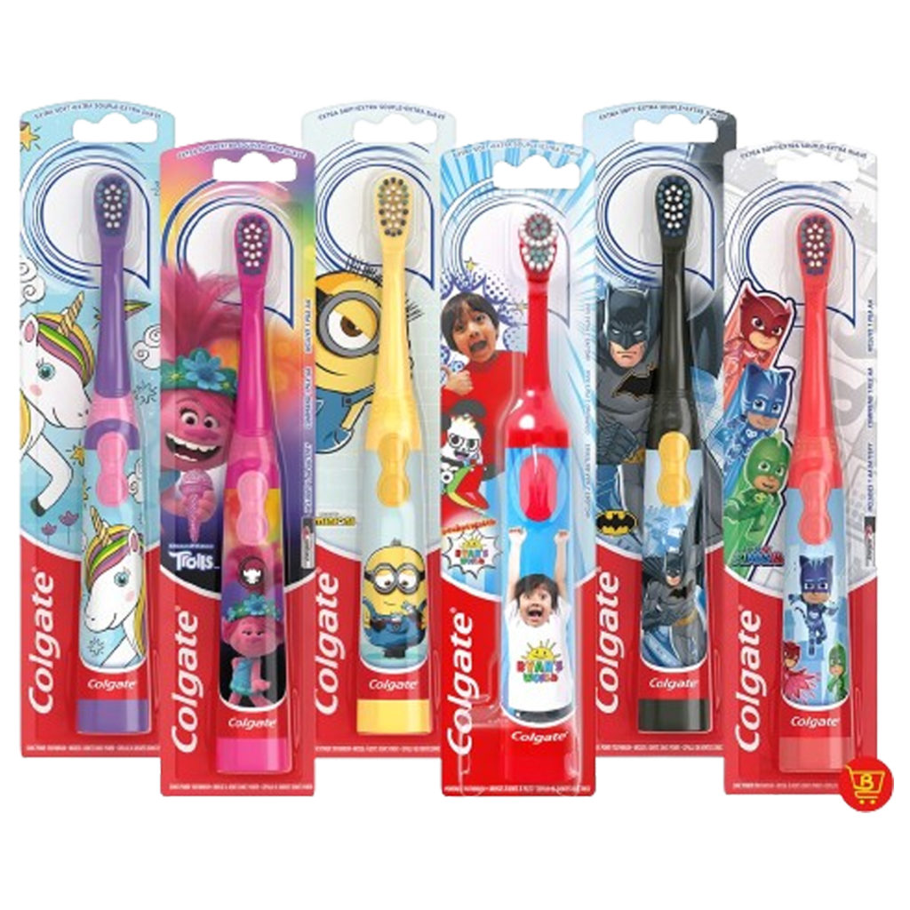 Colgate Kids Electric Toothbrushes with characters from Trolls, Minions, and superheroes ensure that kids have a fun time brushing, making each toothbrush the electric toothbrush who love stories and play.
