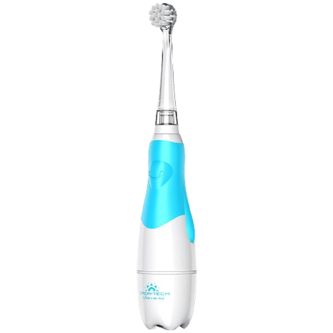 The Dada-Tech Baby Toothbrush is specially designed for toddlers' sensitive teeth and gums, ranking as the electric toothbrush in need of a soft, nurturing brushing experience.