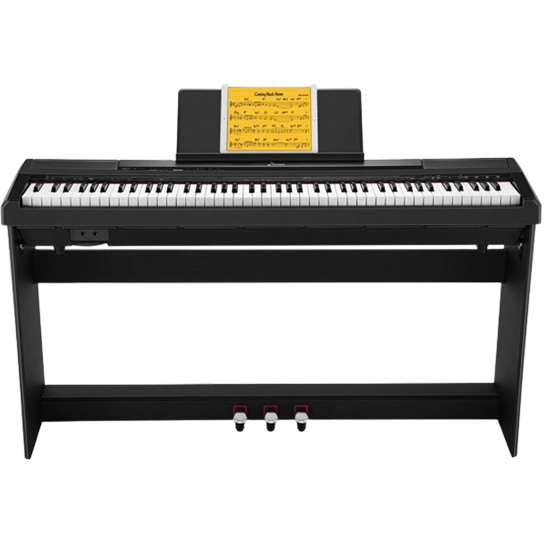 The Donner DEP-10 enhances the digital pianos list with its dynamic sound range, portable design, and intuitive controls, catering to both beginners and touring artists.
