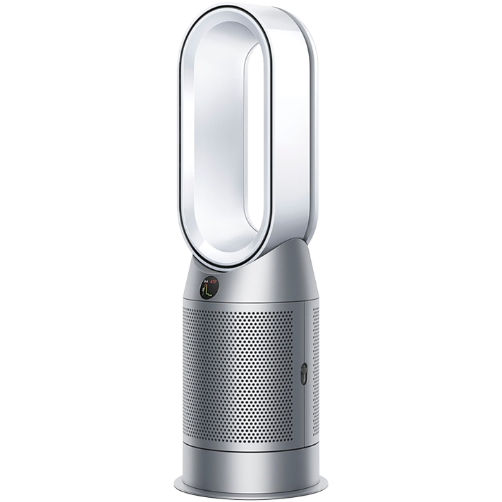 The Dyson Purifier Hot+Cool HP07, featured in a futuristic bladeless design with a silver finish, offers innovative climate control as both a heater and air purifier, making it a revolutionary addition to 2024’s home essentials.