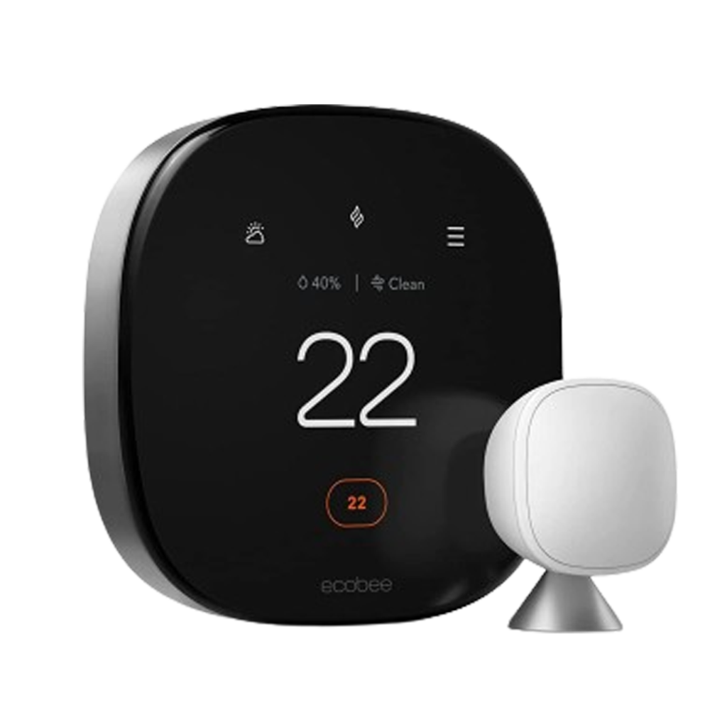 The Ecobee SmartThermostat with voice control is an advanced device compatible with Alexa for intuitive and energy-saving temperature management.