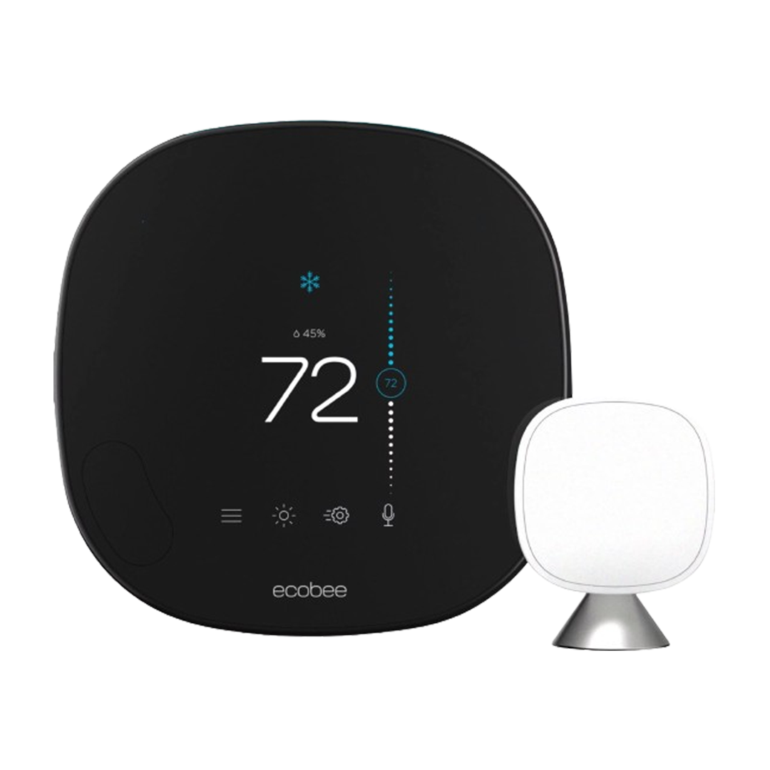 The Ecobee 5th Generation Thermostat is an intelligent climate control device compatible with Alexa, designed for energy-efficient home temperature management.