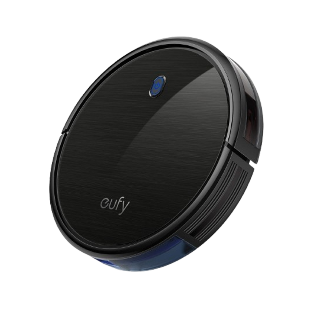 The Eufy RoboVac 11s is an ultra-slim robot vacuum cleaner with strong suction power, designed for hard-to-reach areas, making it one of the best robot vacuums on the market.