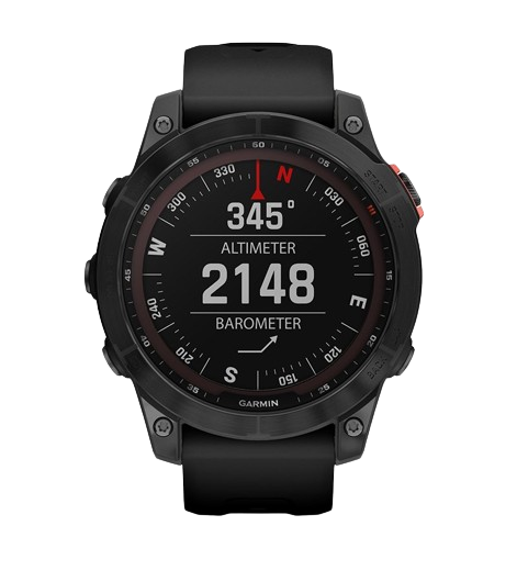 With an altimeter and barometer display, the Garmin Fenix 7 smartwatch is the best Garmin watch for explorers looking to conquer new heights.
