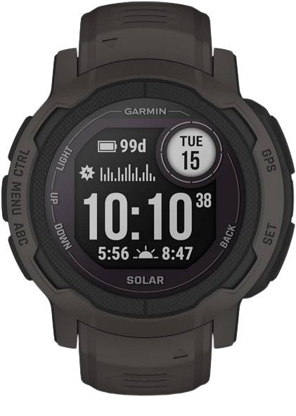 The Garmin Instinct 2 smartwatch, with its distinctive rugged design and solar charging face, is built to last and stands tall among the smartwatches.