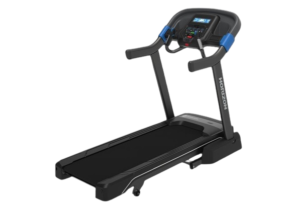 The Horizon Fitness 7.0 AT Treadmill is depicted as the treadmill, showcasing its sleek design and modern console.