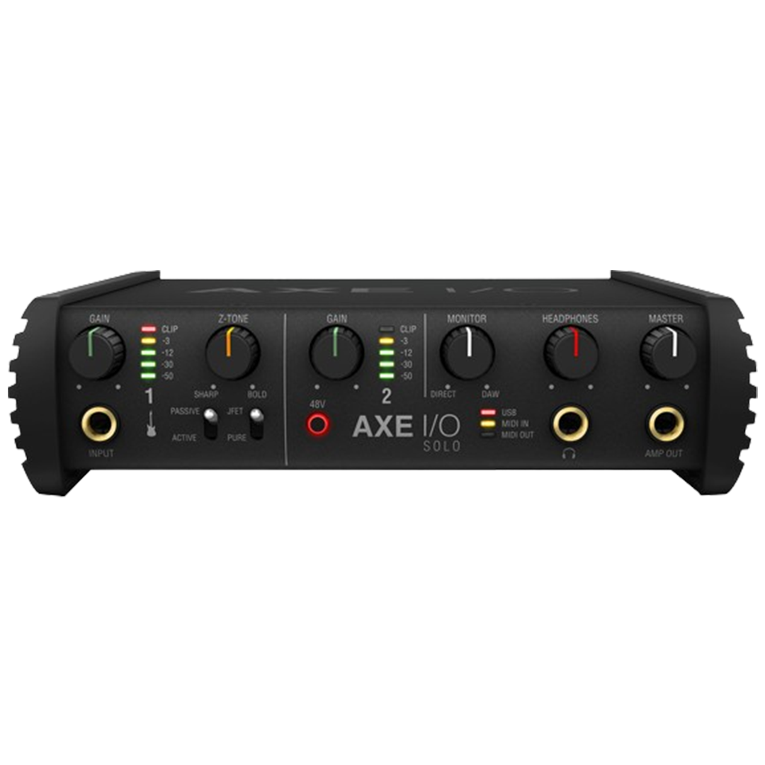 IK Multimedia's AXE I/O audio interface is designed with guitarists in mind, providing unique features for guitar and bass recording.