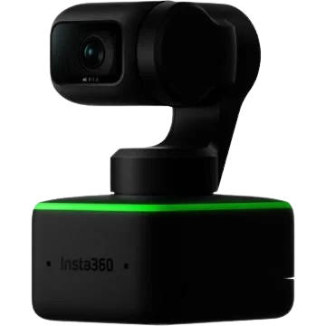 The Insta360 Link 4K Webcam boasts a sleek design with a pivotable head, ideal for capturing high-quality video from all angles, a top choice for the webcam for professional streaming.
