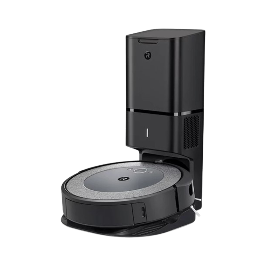 The iRobot Roomba i3+ robot vacuum features intelligent navigation and a high-efficiency filter, providing a thorough clean for all floor types.