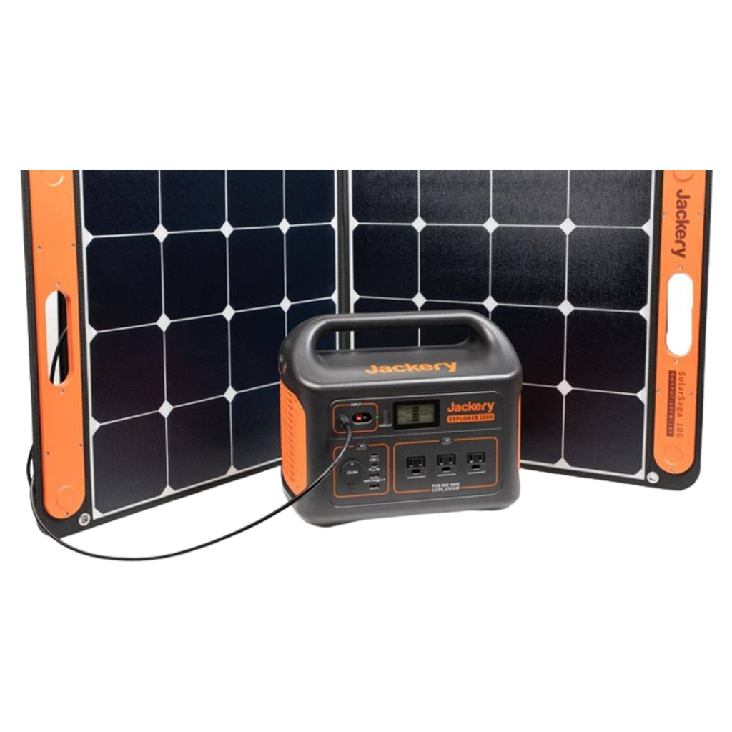 Compact and durable, the Jackery SolarSaga 100W solar panel is built for campers who demand reliable power in the wilderness.