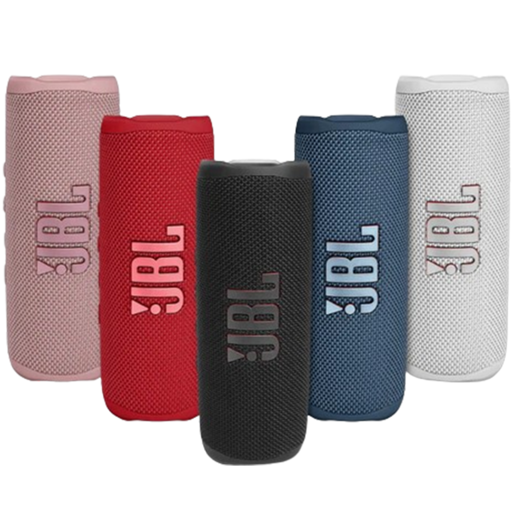 Enjoy dynamic sound outdoors with the JBL Flip 6, the speaker with its stylish design and vibrant sound.
