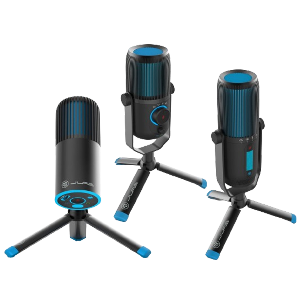 JLab Talk microphone pairs clear, precise audio recording with a modern, elegant design, making it a visually appealing addition to any setup.