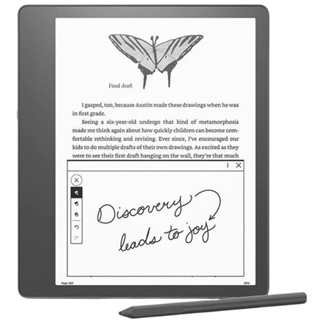 Kindle Scribe is presented as an elite option among the e-readers, boasting exceptional battery life and a paper-like display for a traditional reading feel.