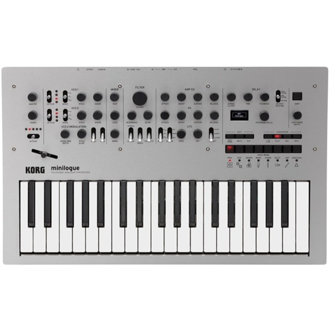 The Korg Minilogue is a perfect synthesizer for beginners, offering a user-friendly sequencer and powerful analog synthesis.