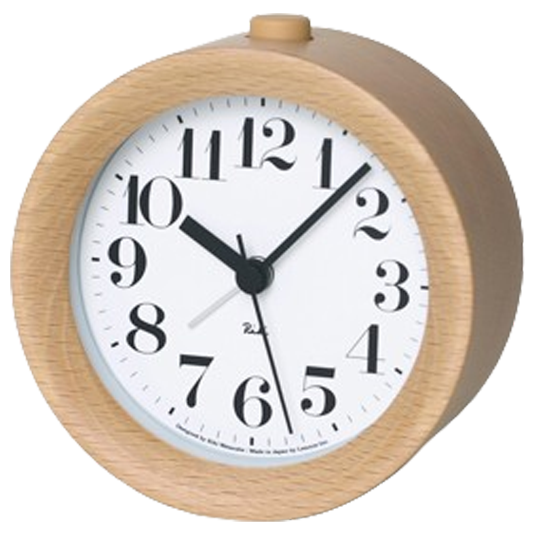 Experience timeless elegance with the Lemnos Riki Alarm Clock, rated as the alarm clock for its classic wooden finish.