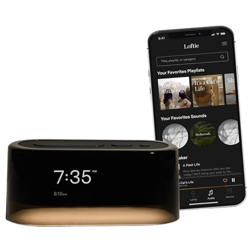 Loftie Smart Alarm Clock is designed to improve sleep habits, making it a top choice for the alarm clock with wellness in mind.