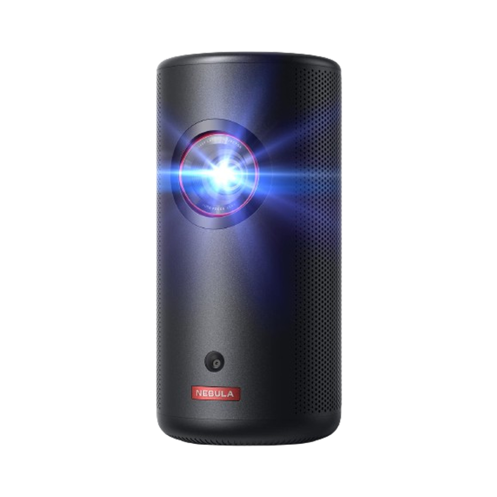 The Nebula Capsule 3 Laser is the portable projector, delivering stunning visuals for an immersive outdoor movie experience.