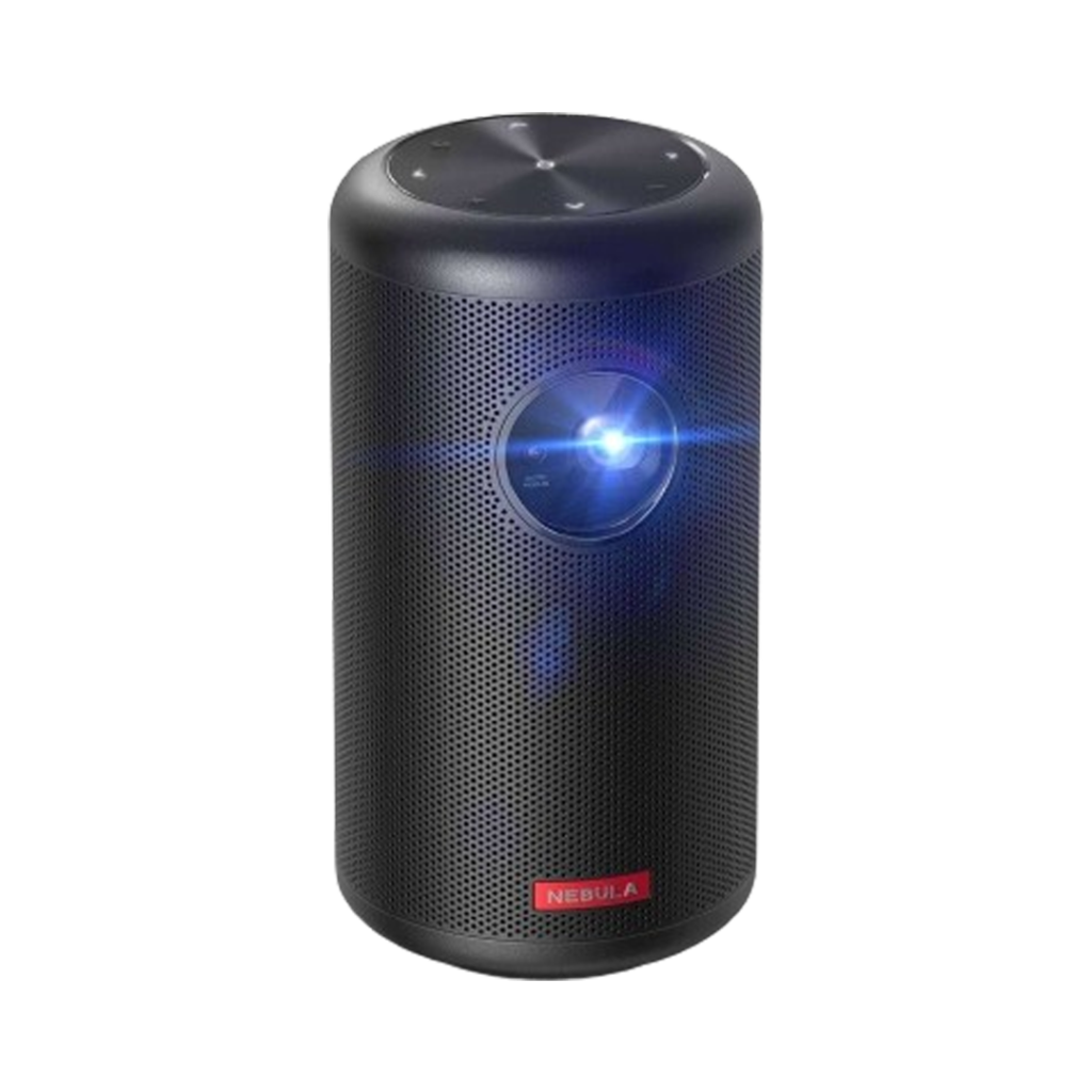Opt for the Nebula Capsule II as the portable projector, combining portability with high-quality projection technology.