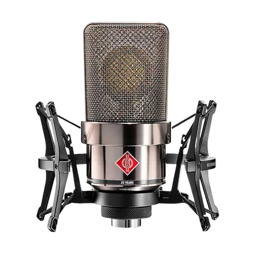 The Neumann TLM 103 is celebrated as one of the microphones, offering unparalleled sound quality for professional recording and broadcast.