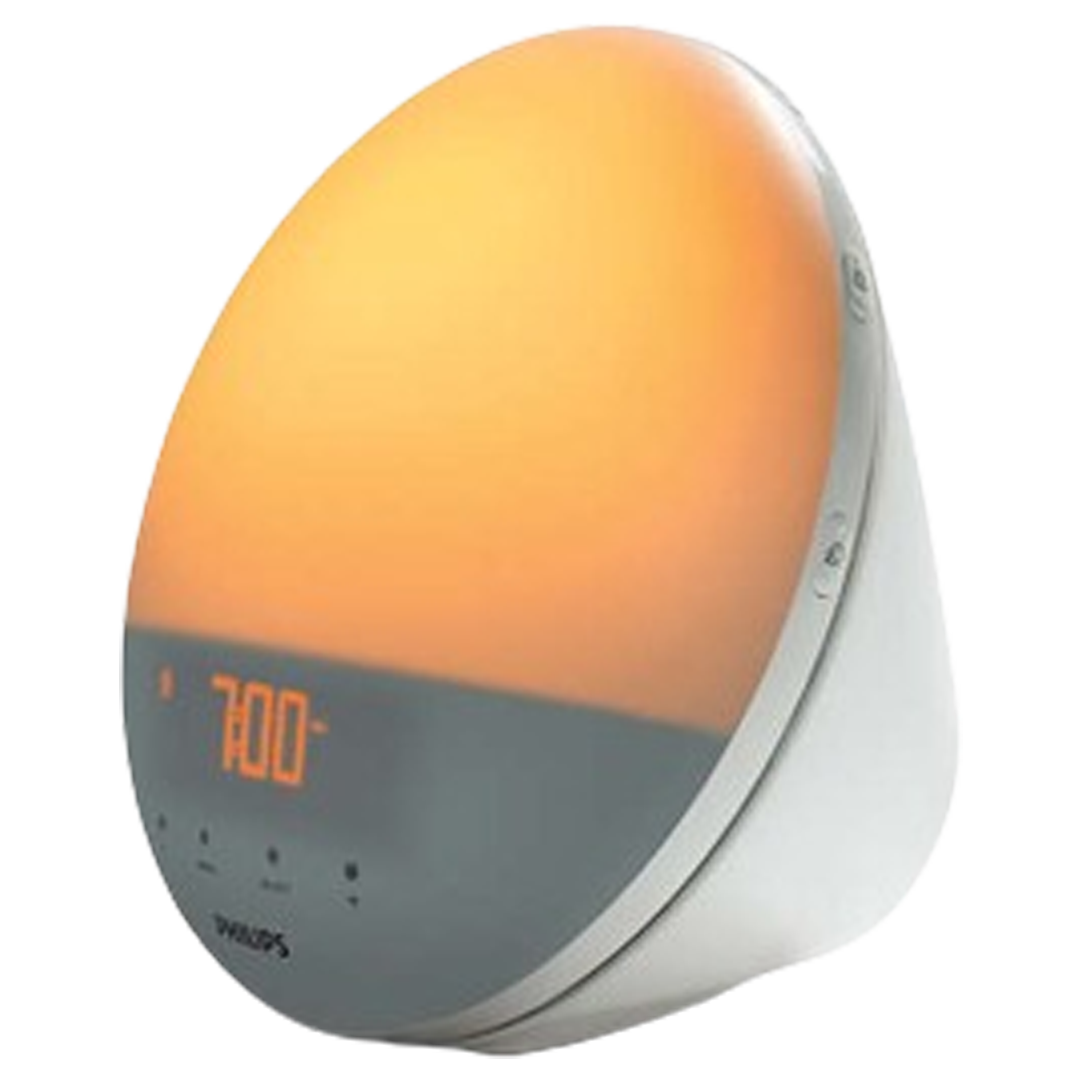 Philips SmartSleep Wake-up Light, the alarm clock with a sunrise simulation for a natural wake-up experience.