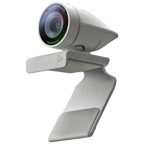 The Poly Studio P5 Webcam, with its professional-grade lens and superb autofocus, is considered one of the webcams for business professionals and remote workers.